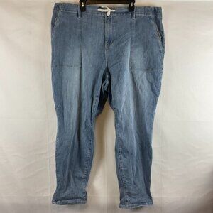 Judy Blue Clearwater Jogger High Rise Straight Fit Jeans 24W Medium Blue